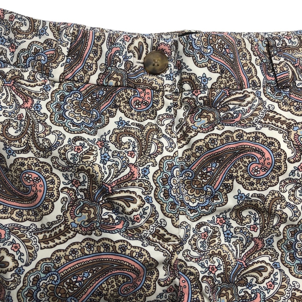 Talbots Petites Paisley Mid Rise Stretch The Perfect Crop Pants - Picture 4 of 12